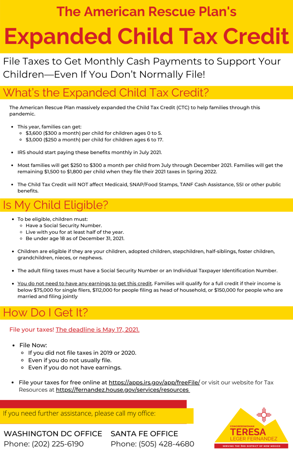 The American Rescue Plan’s Expanded Child Tax Credit Pueblo of